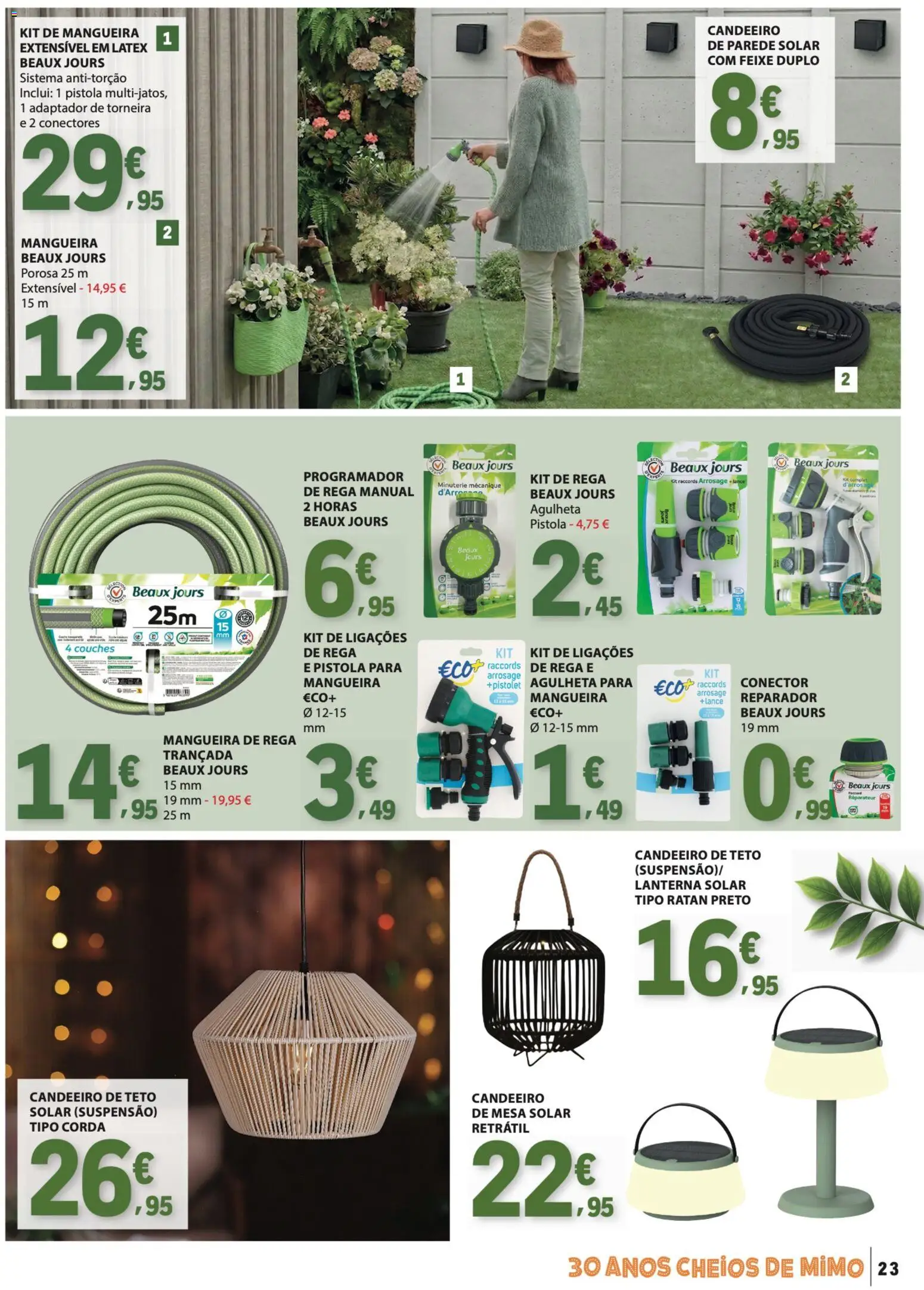 E.Leclerc Especial Ar Livre │ válido de 28.04.2026 | Página: 23 | Produtos: Adaptador, Suspensão, Corda, Mangueira
