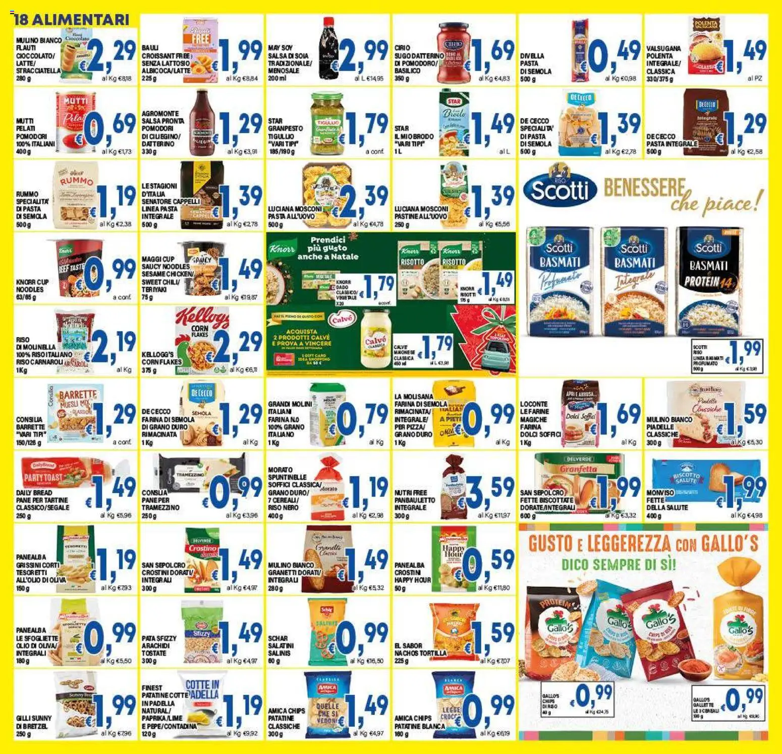 Volantino DEM del 27.12.2025 | Pagina: 18 | Prodotti: Farina, Pasta, Gallette, Fette biscottate