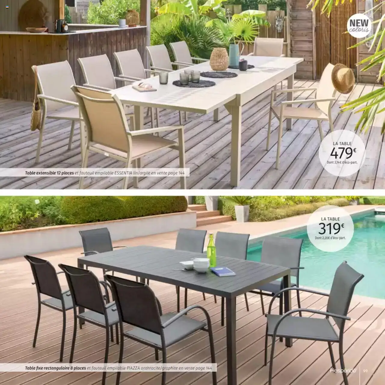  | Page: 99 | Produits: Table extensible, Fauteuil, Table