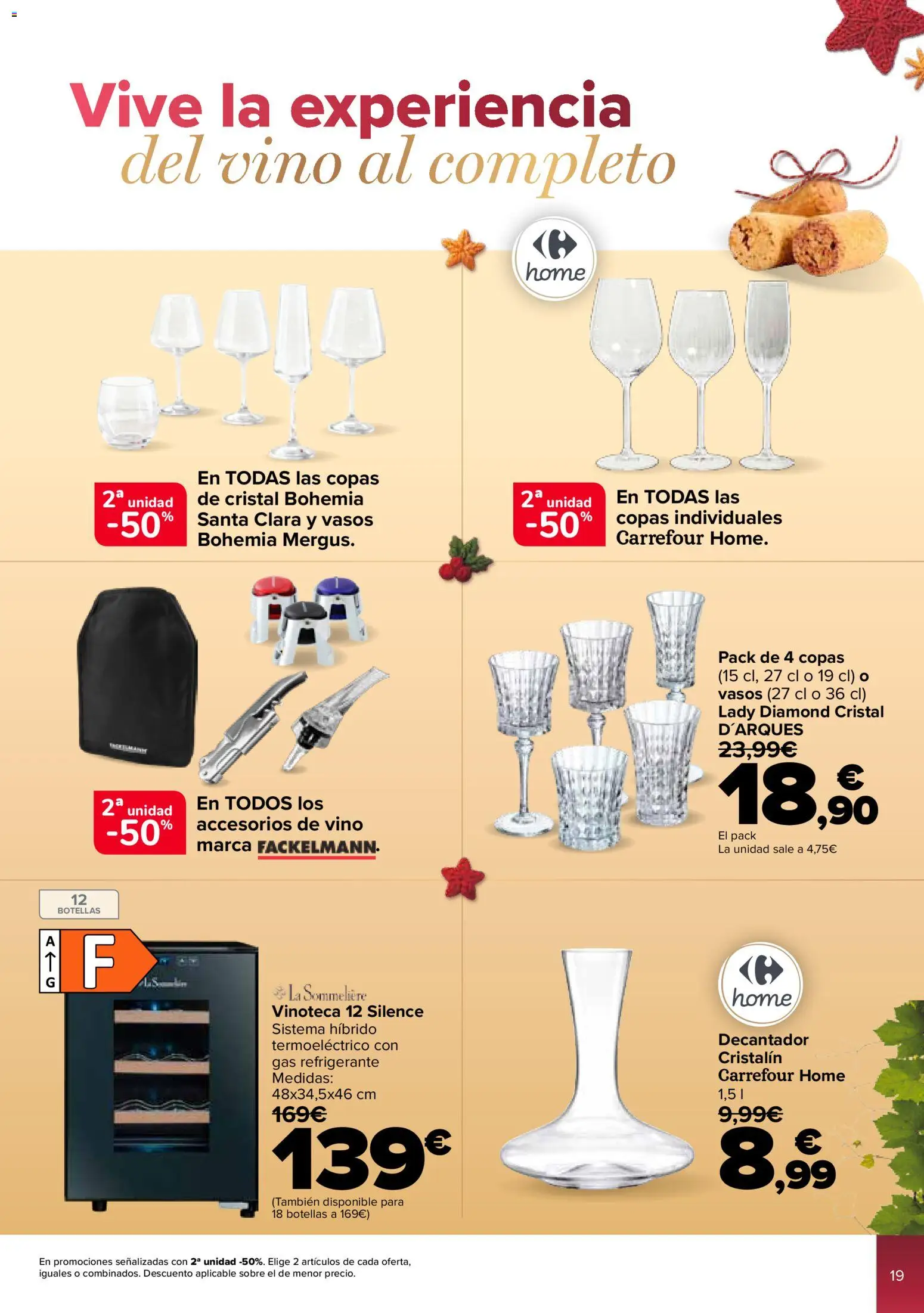 Carrefour folleto │ válido desde el 02.12.2025 | Página: 19 | Productos: Vino, Vasos
