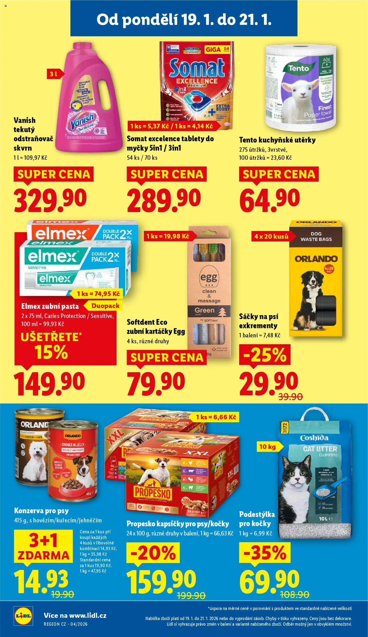 Lidl leták od 19.01.2026 | Strana: 30 | Produkty: Odstraňovač skvrn, Elmex zubní pasta, Finest, Konzerva pro psy