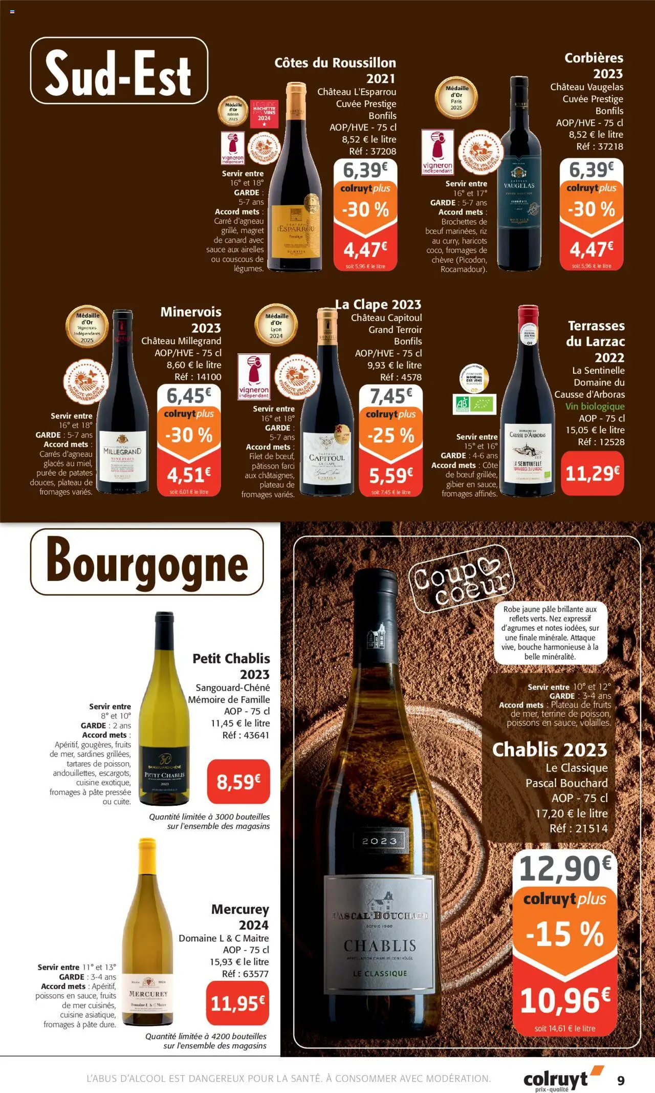  | Page: 9 | Produits: Robe, Glaces, Plateau, Couscous