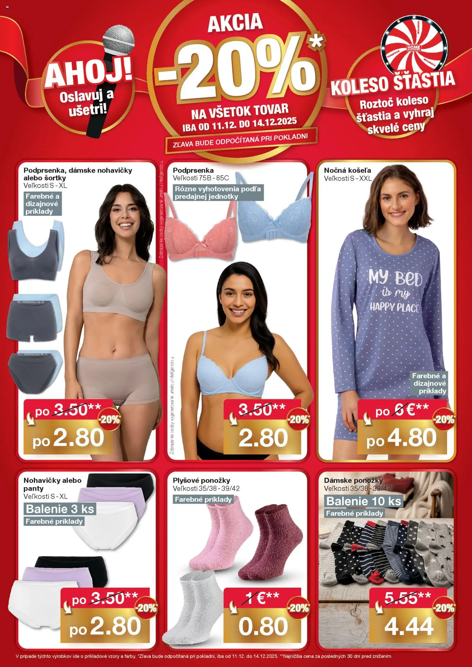 Nové Woolworth akcie – leták je platný od 11.12.2025 | Strana: 2 | Produkty: Košeľa, Nohavičky, Podprsenka, Ponožky