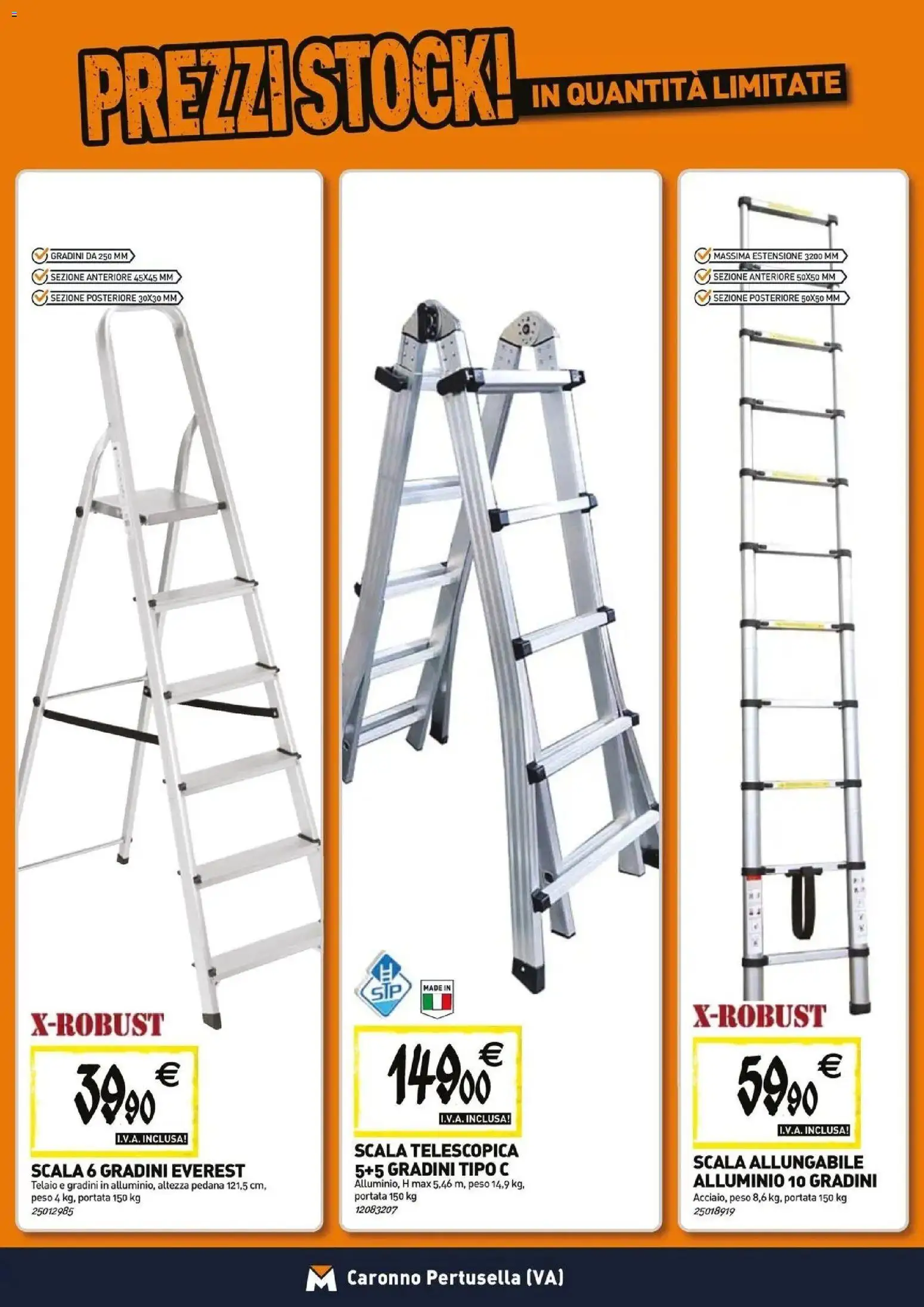 Volantino TECNOMAT del 26.03.2026 | Pagina: 14 | Prodotti: Scala, Alluminio