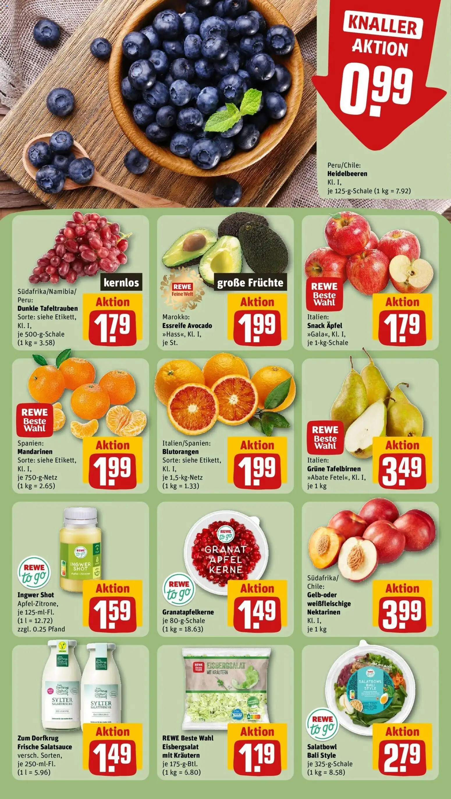 Rewe prospekt Neu-Isenburg	 – gültig ab 09.02.2026 | Seite: 10 | Produkte: Nektarinen, Äpfel, Eisbergsalat, Avocado