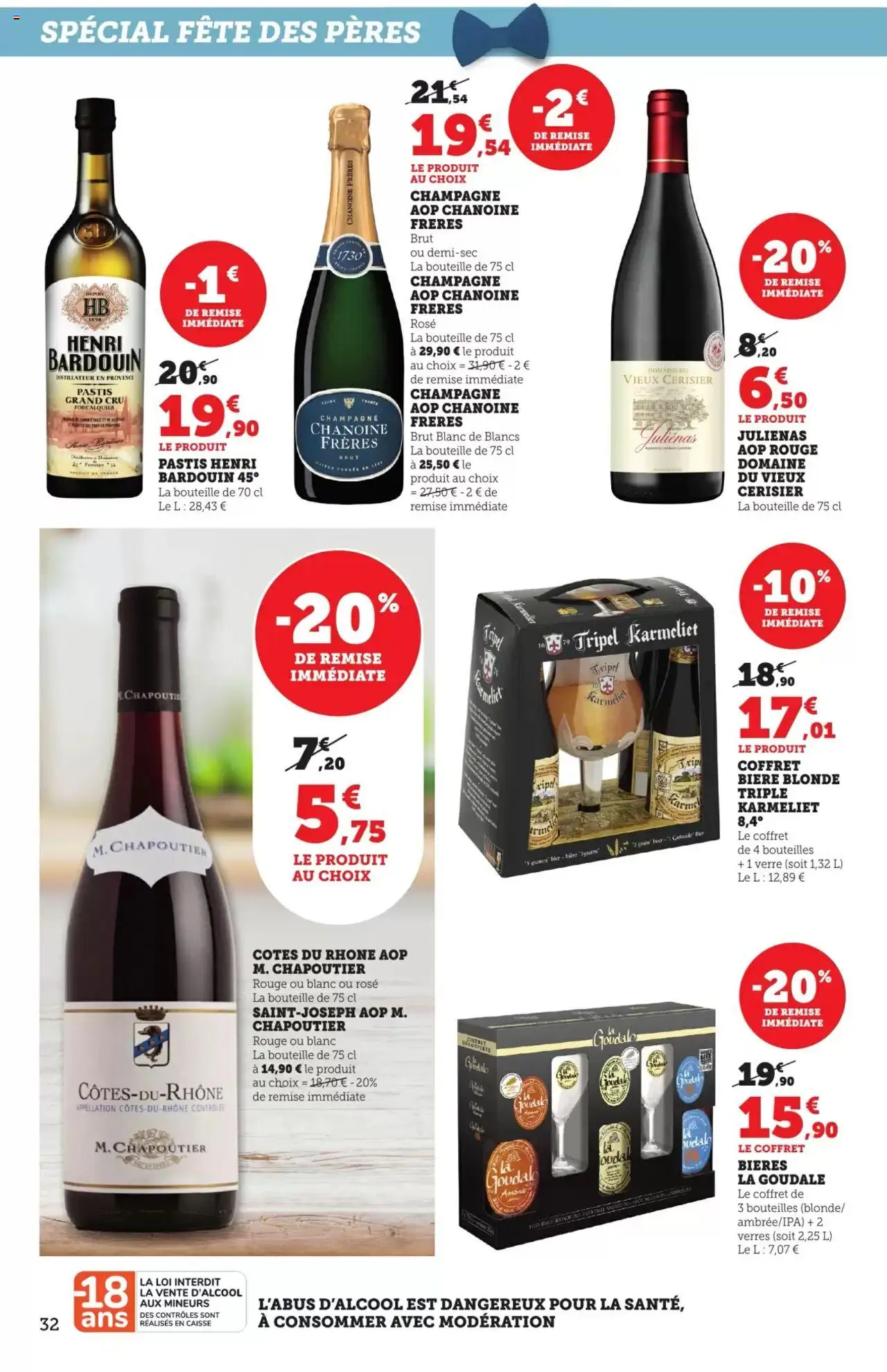  | Page: 32 | Produits: Goudale, Pastis, Champagne, Bière