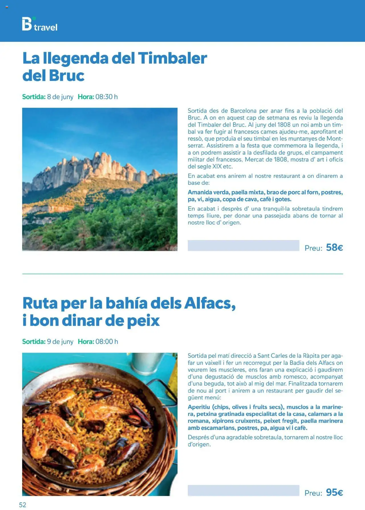 B the travel brand Viatges i Excursions │ válido desde el 01.05.2025 | Página: 52 | Productos: Café