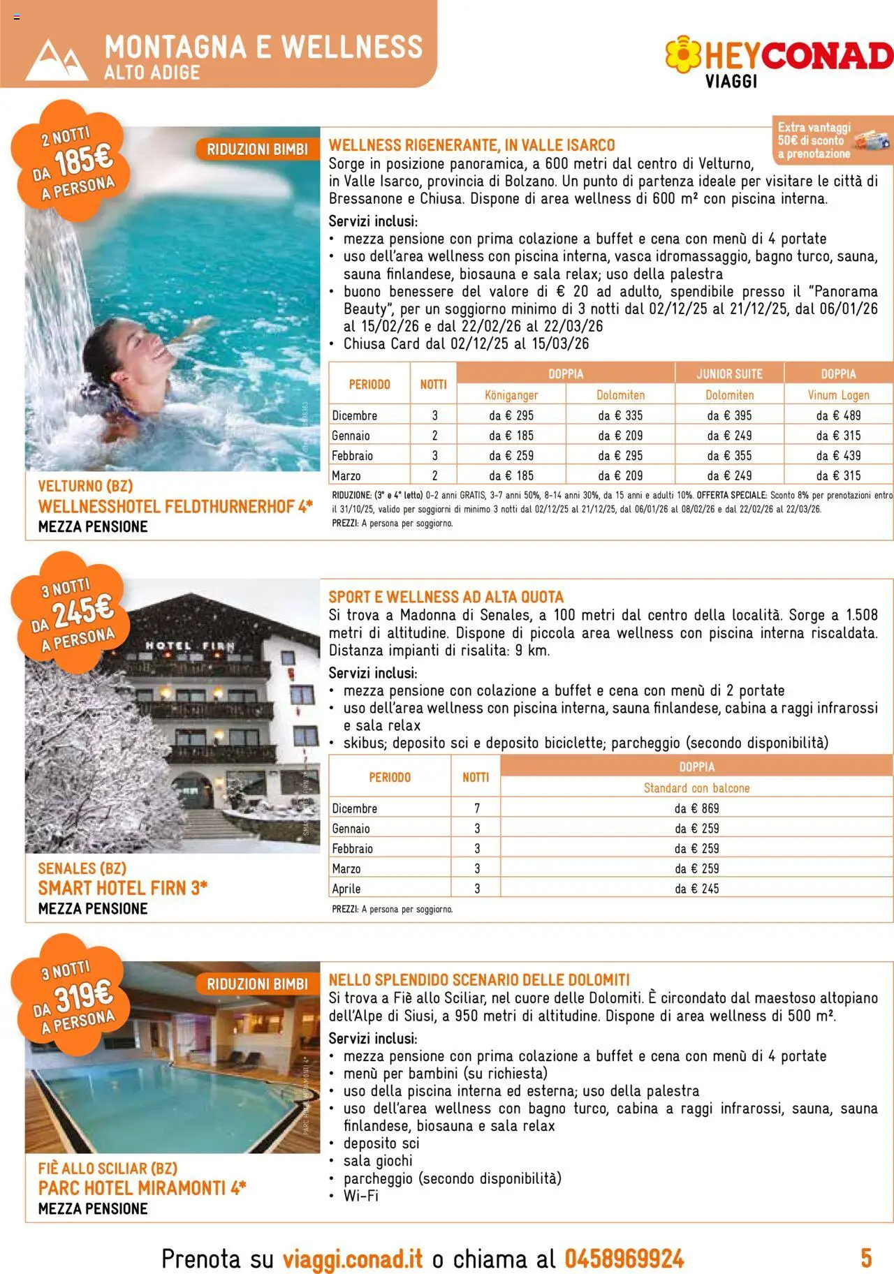Volantino Conad del 19.09.2025 | Pagina: 5 | Prodotti: Piscina, The, Letto, Bagno