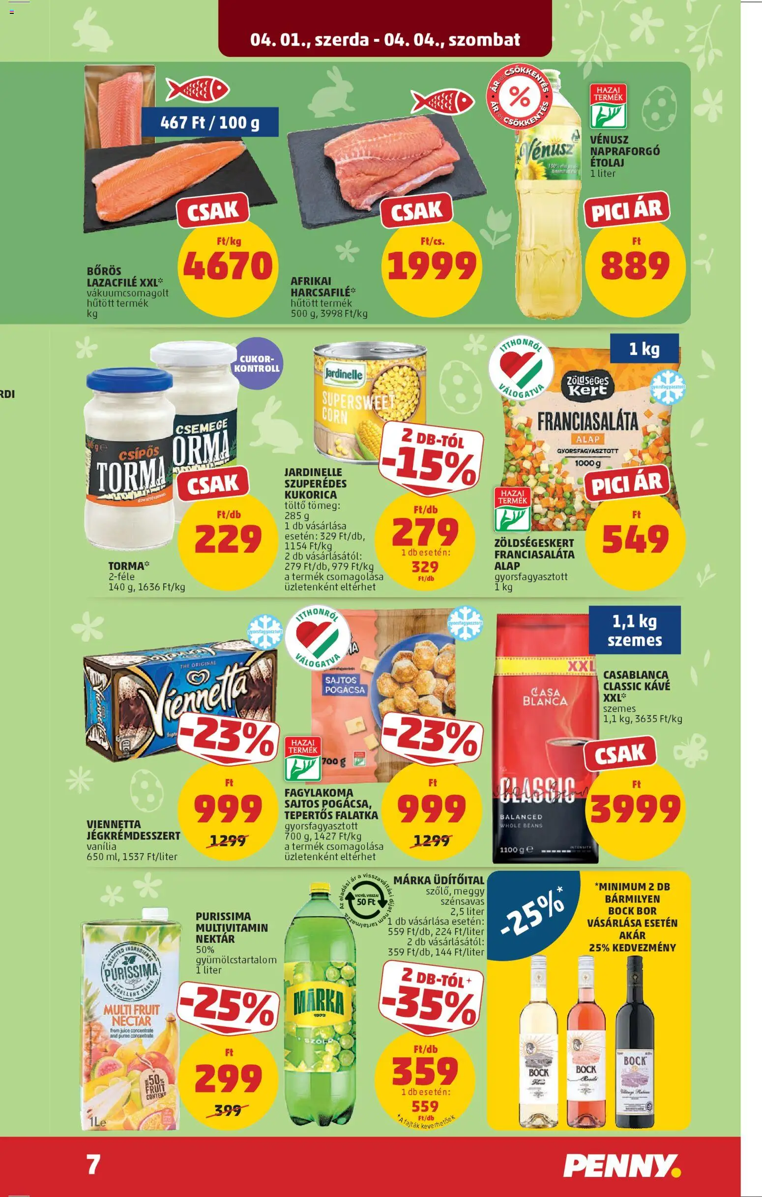 PENNY akciós ujság - amely érvényes a következő dátumtól: 01.04.2026 | Oldal: 11 | Termékek: Meggy, Töltő, Kávé, Cukor