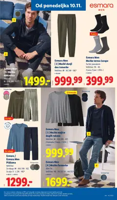 Esmara / Esmara Men Pidžama, Pidžama za njega: M - XXL (48-62), za nju: S - L (36-46) - pregled Lidl kataloga - važi od 06.11.2025 | Strana: 65