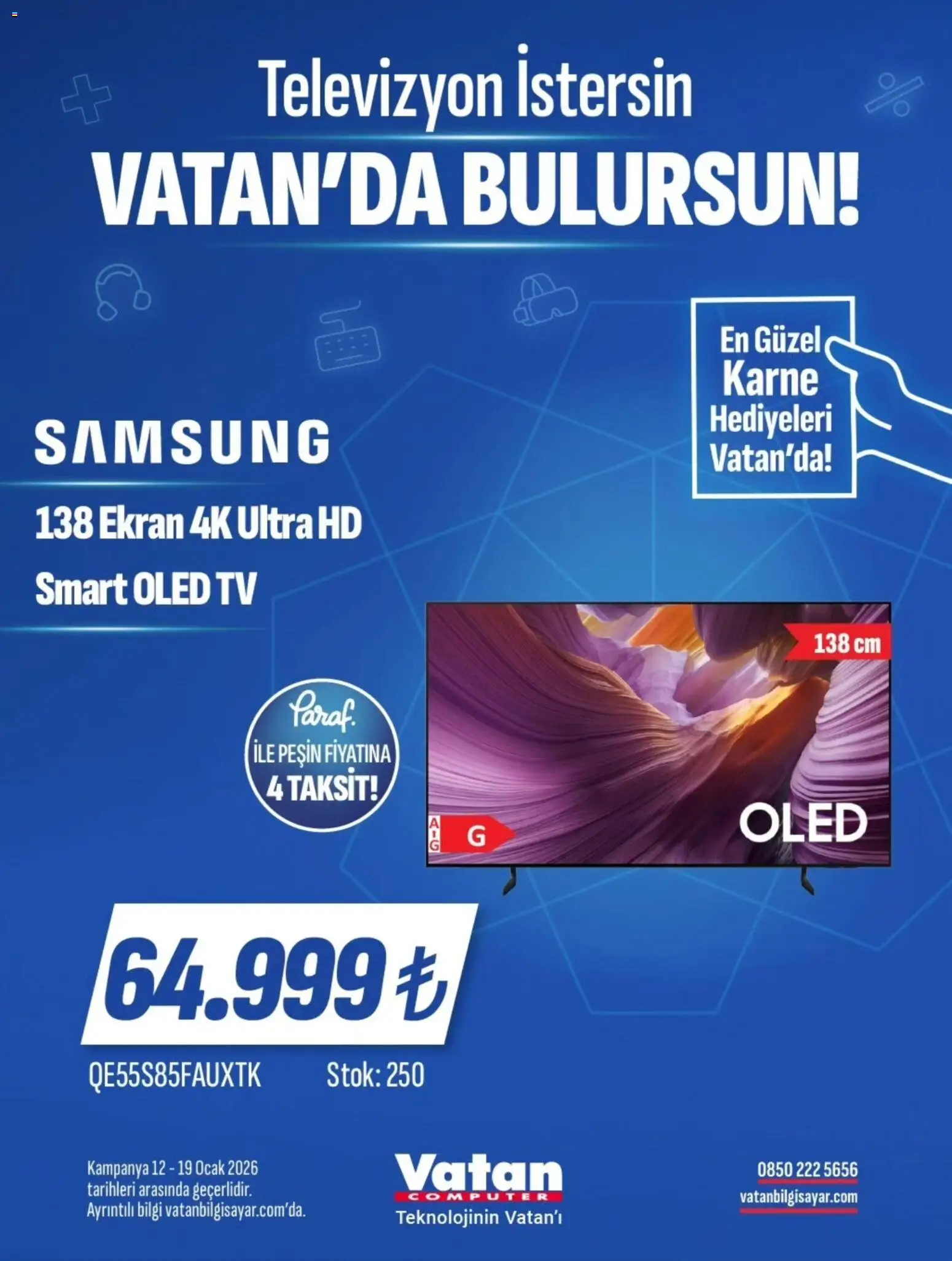 Vatan Bilgisayar İndirim - 12.01.2026 tarihinden itibaren geçerlidir | Sayfa: 3 | Ürünler: TV, Televizyon, Ocak