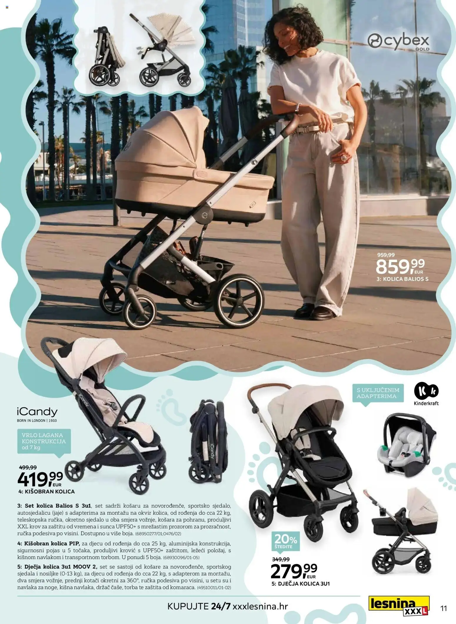 Lesnina katalog | vrijedi od 01.03.2026 | Stranica: 11 | Proizvodi: Kolica, Kišobran, Košare, Torba