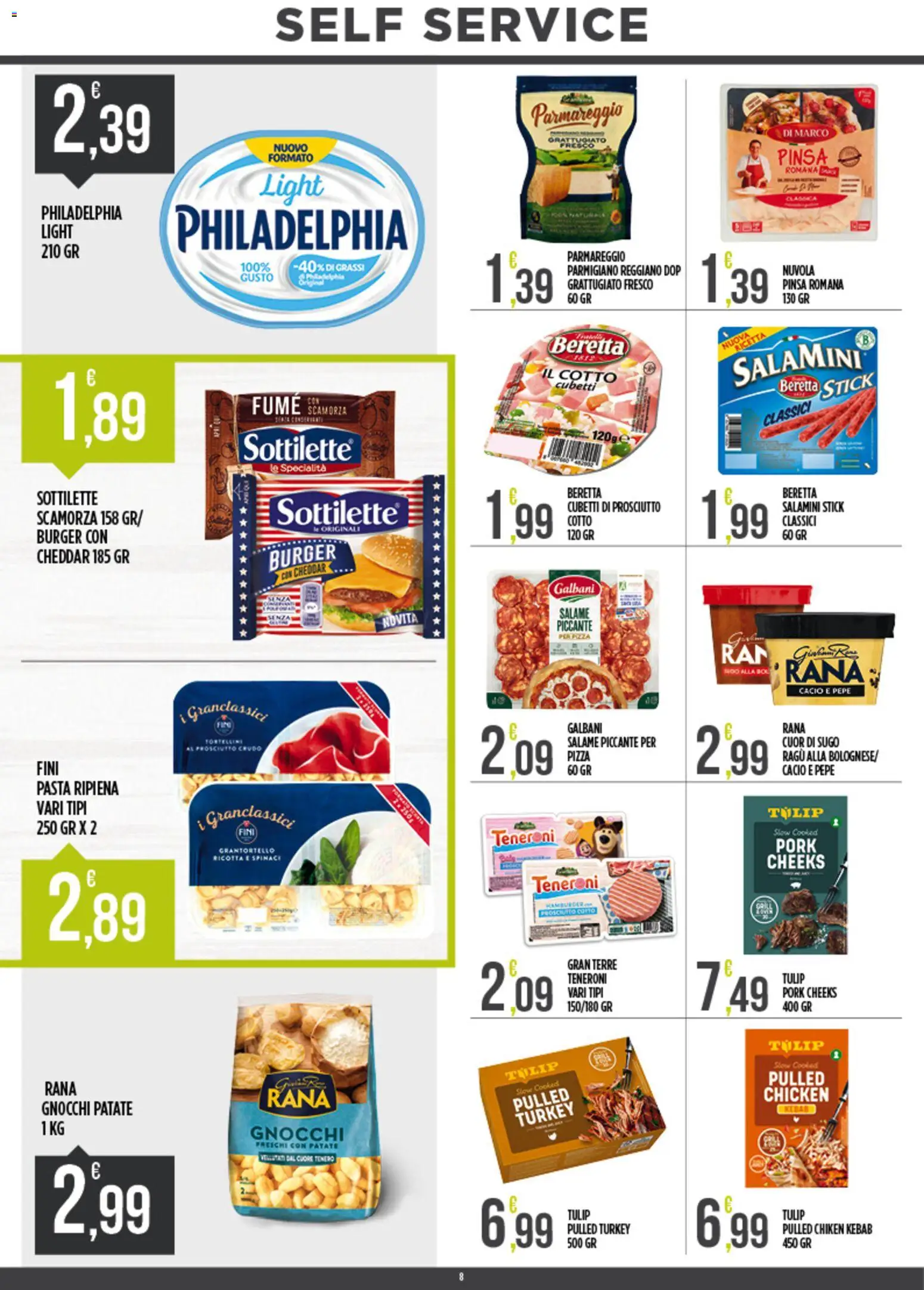 Volantino Euroesse del 23.02.2026 | Pagina: 8 | Prodotti: Pizza, Pepe, Prosciutto, Sugo