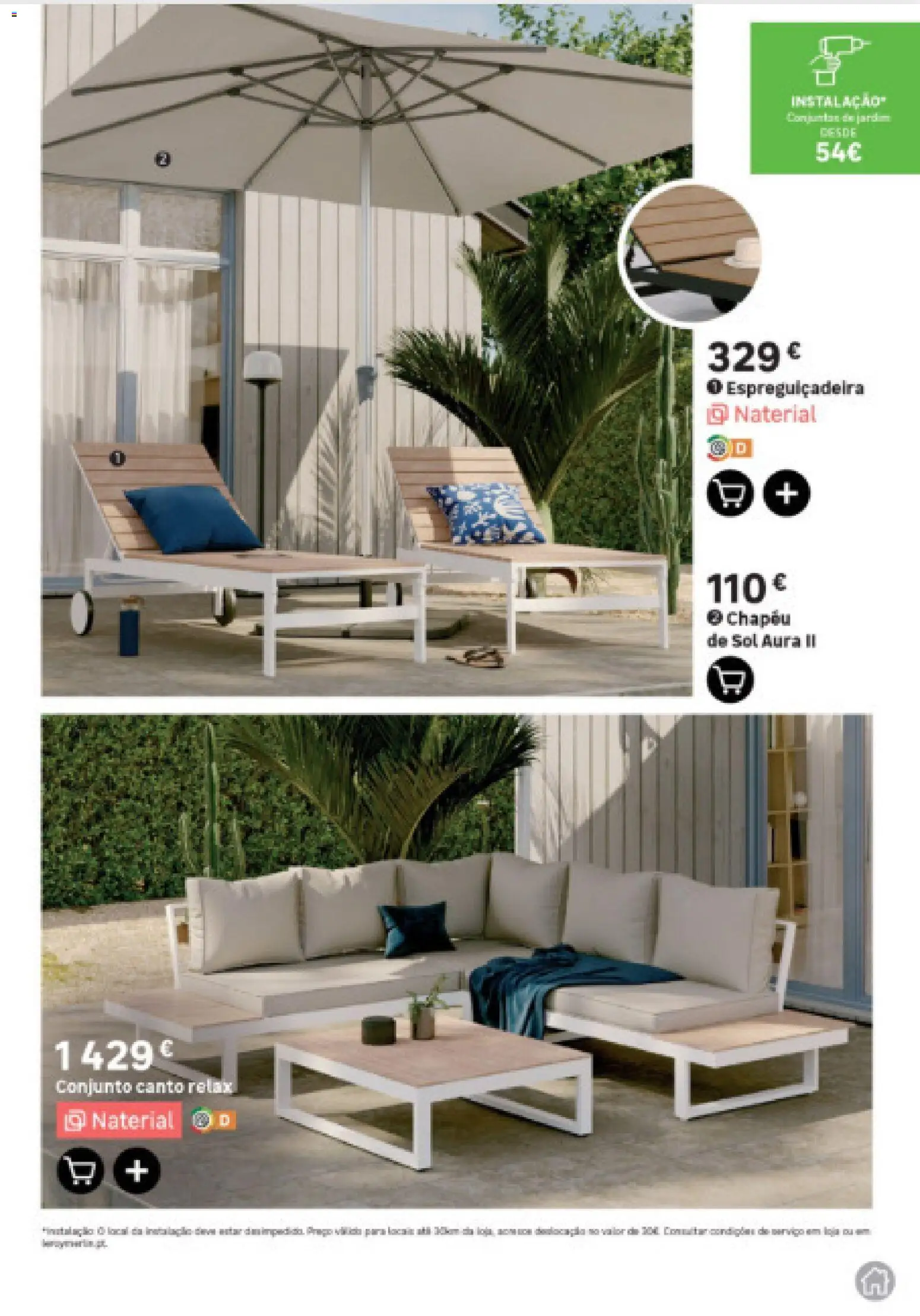 Leroy Merlin Arquipélago dos Açores │ válido de 12.03.2026 | Página: 13 | Produtos: Chapéu, Espreguiçadeira