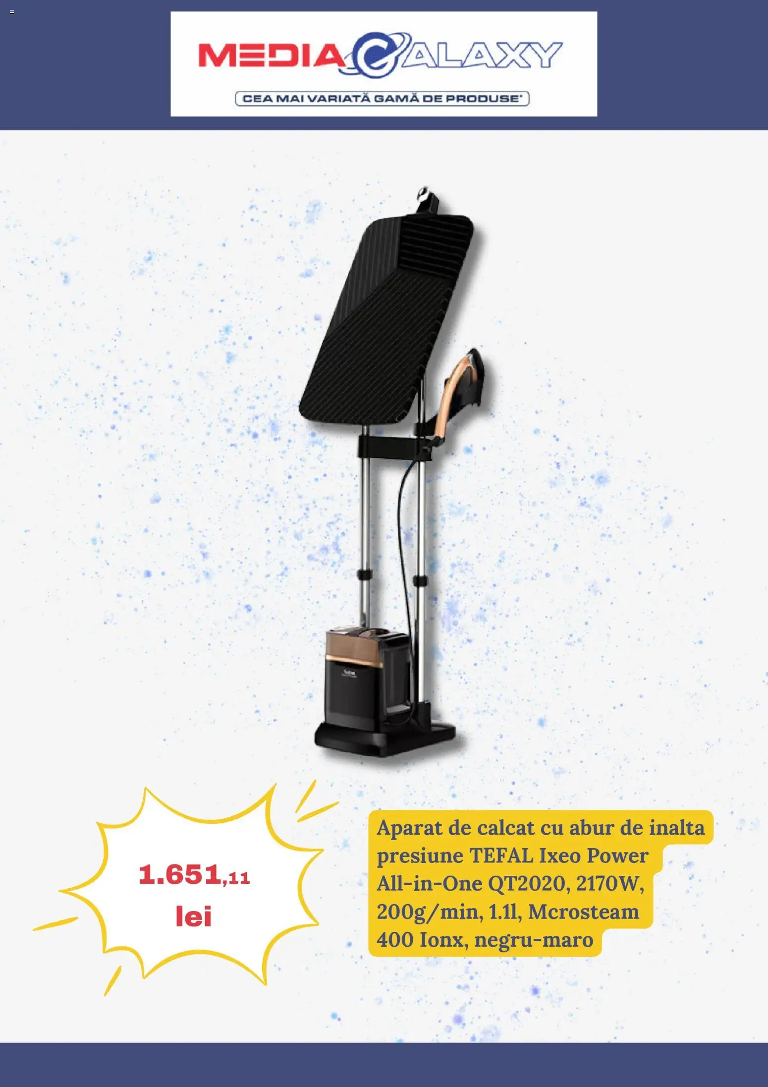 Noul catalog Media Galaxy – valabil de la 25.12.2025 | Pagină: 7 | Produse: Aparat de călcat