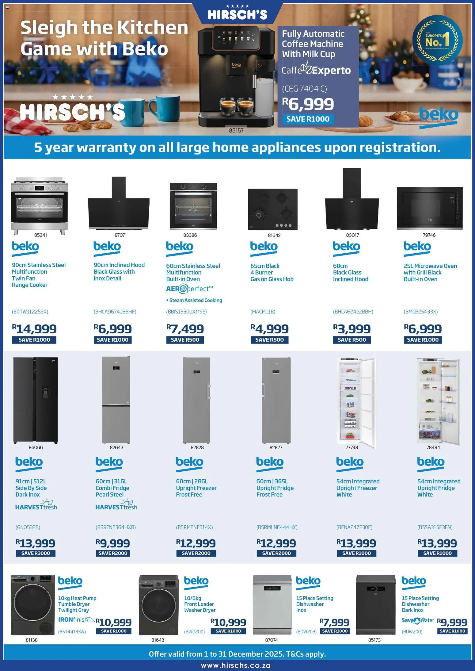 New Hirsch's catalogue – valid from 01.12.2025 | Page: 17 | Products: Hob, Microwave oven, Fan, Fridge