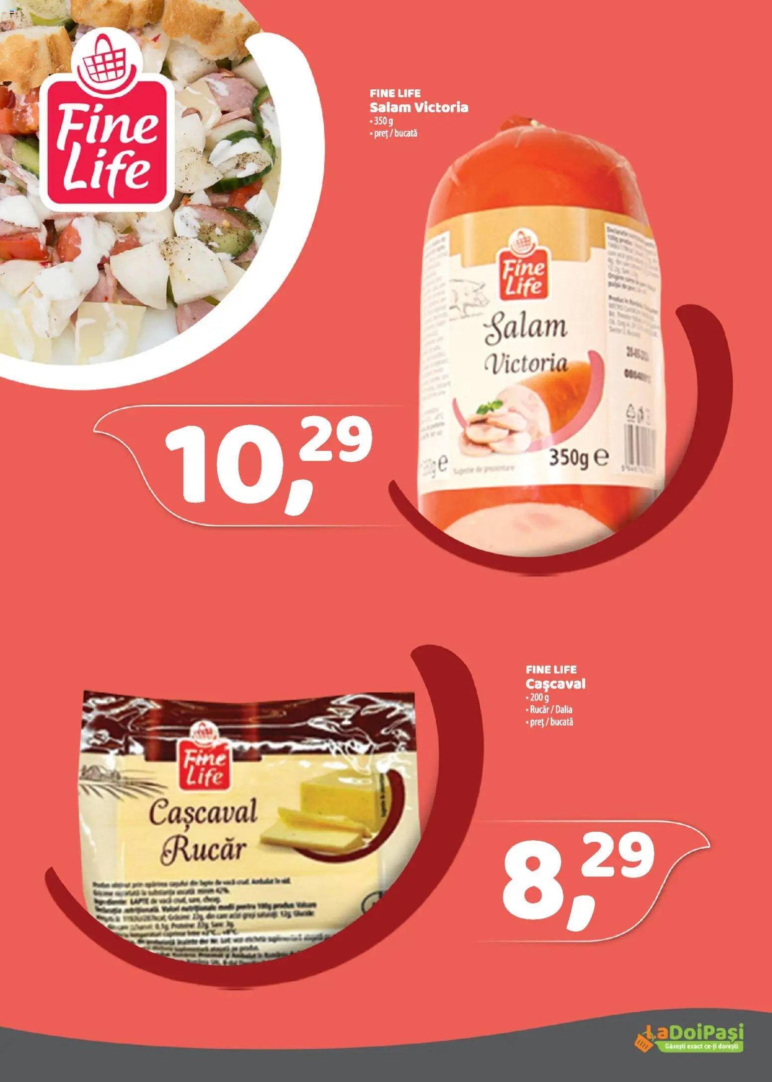 Noul catalog LaDoiPași – valabil de la 01.02.2026 | Pagină: 13 | Produse: Cașcaval, Salam