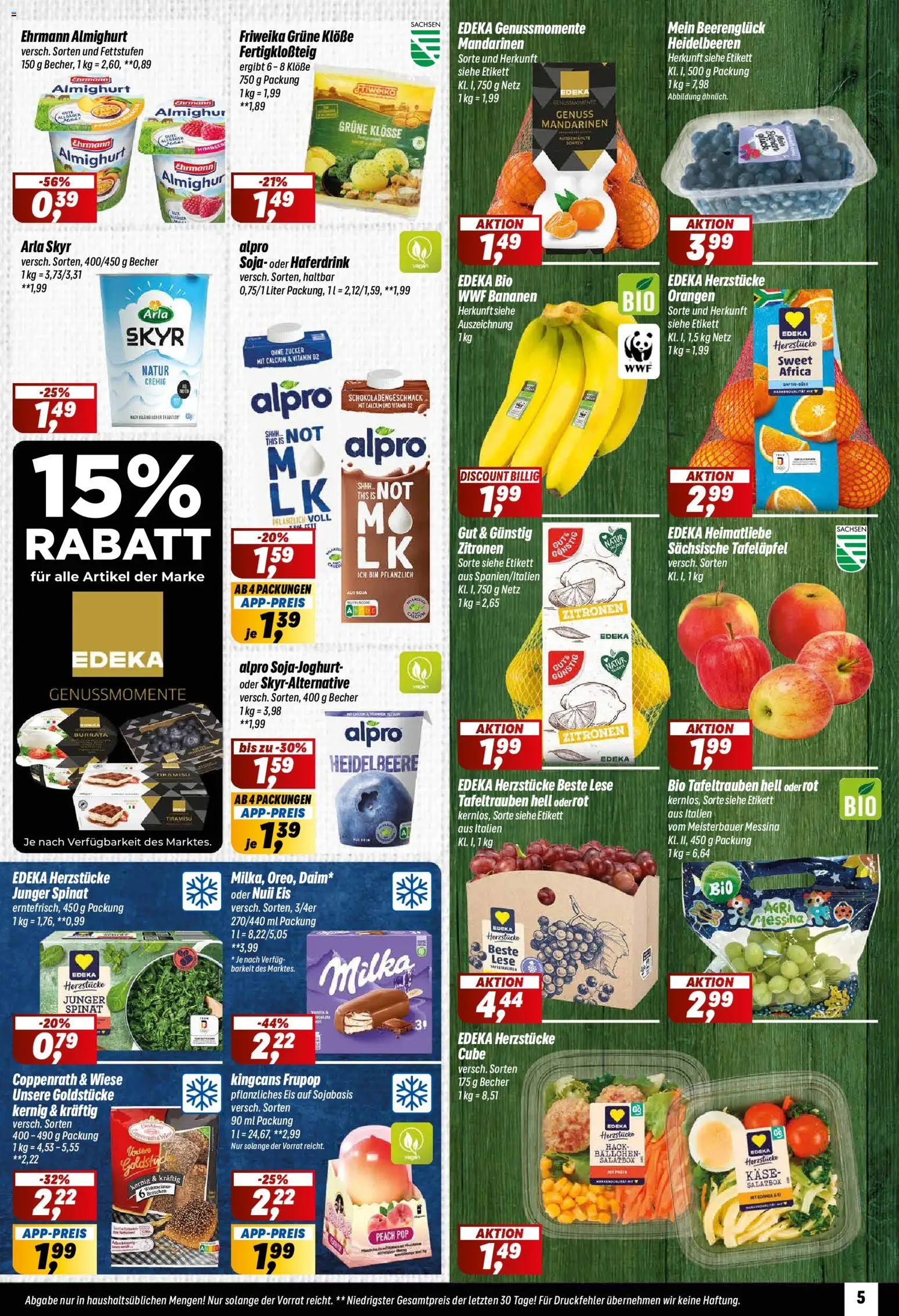 Simmel Prospekt 	 – gültig ab 03.11.2025 | Seite: 5 | Produkte: Käse, Milka, Heidelbeeren, Eis