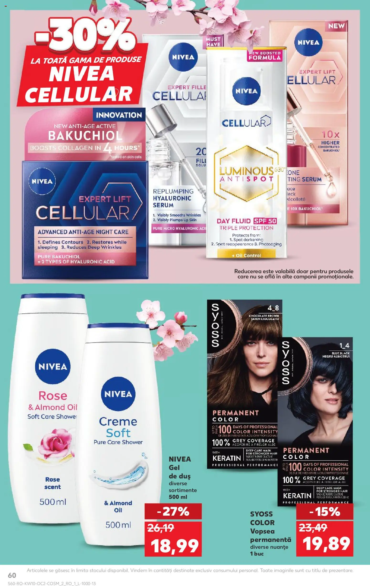 Noul catalog Kaufland – valabil de la 04.03.2026 | Pagină: 60 | Produse: Serum, Vopsea, Duș, Gel de duș