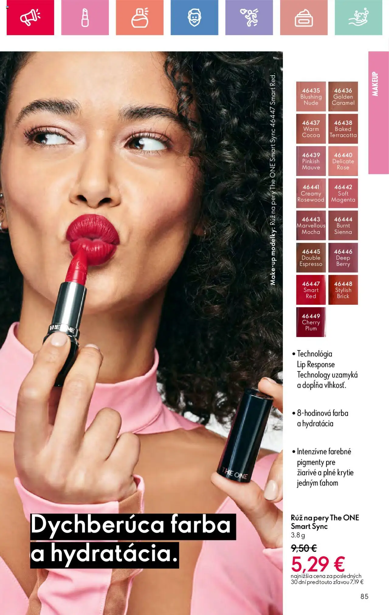 Katalóg Oriflame 9 2025 │ platný od 15.06.2025 | Strana: 85 | Produkty: Rúž na pery
