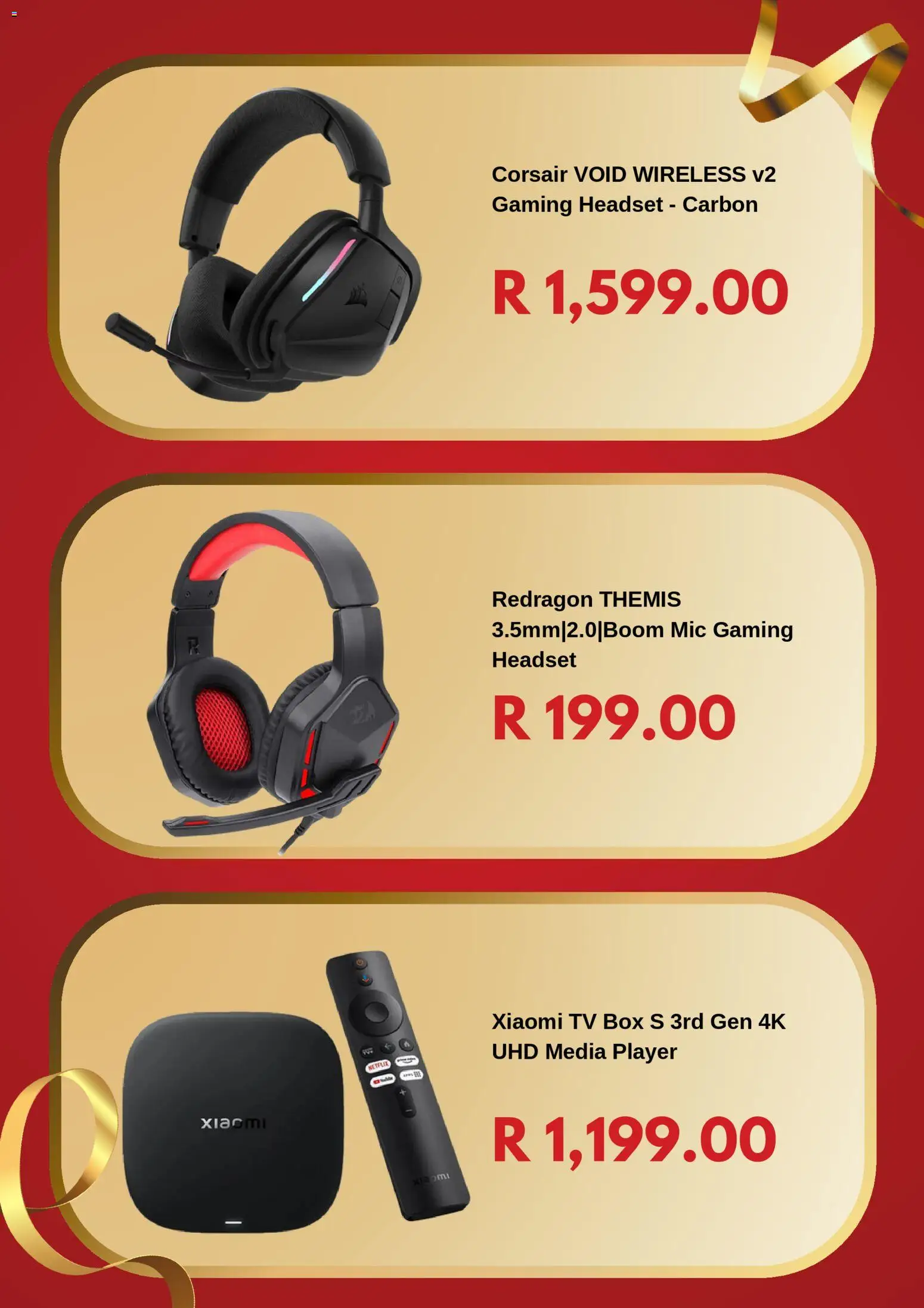 New Computer Mania catalogue – valid from 28.11.2025 | Page: 6 | Products: Headset, Player, TV, Box