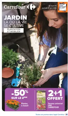 Carrefour - Prévisualisation de Carrefour Jardin plantation et mobilier valide à partir de 14.04.2026