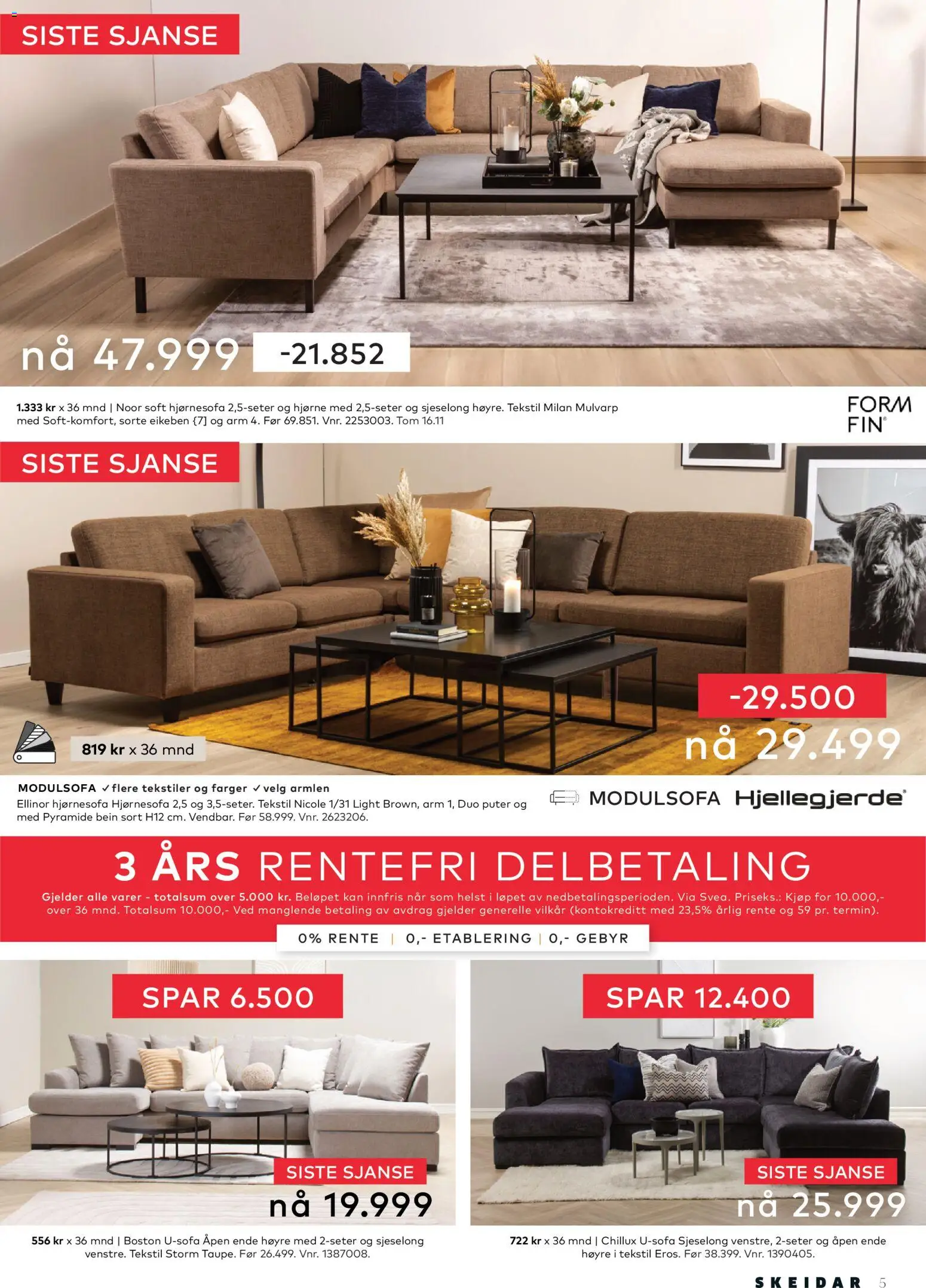 {H1} | Side: 5 | Produkter: Sjeselong