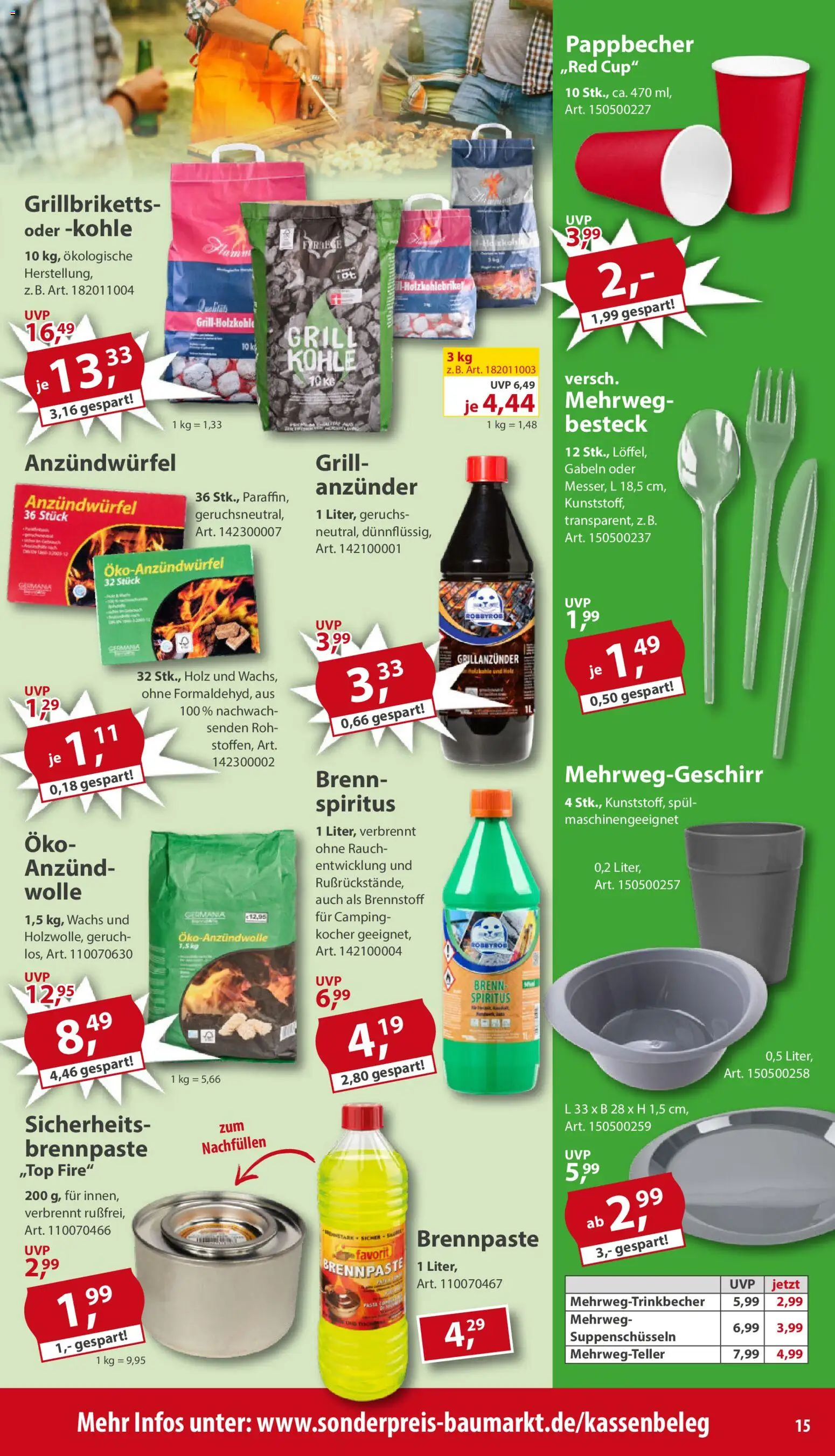 Sonderpreis Baumarkt Prospekt 	 – gültig ab 18.04.2026 | Seite: 15 | Produkte: Grill, Kocher