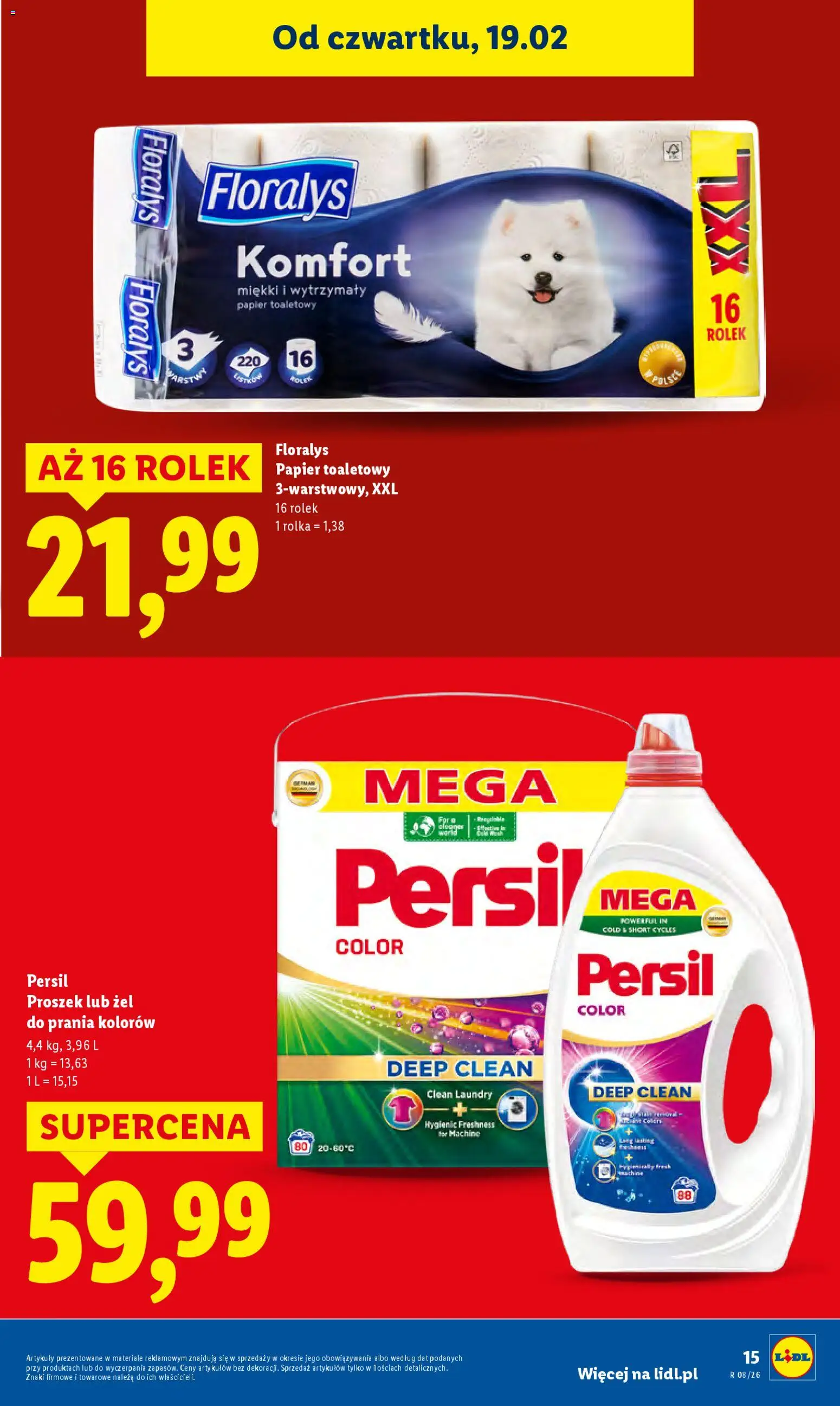 Lidl Polsko leták od 19.02.2026 | Strana: 15 | Produkty: Persil