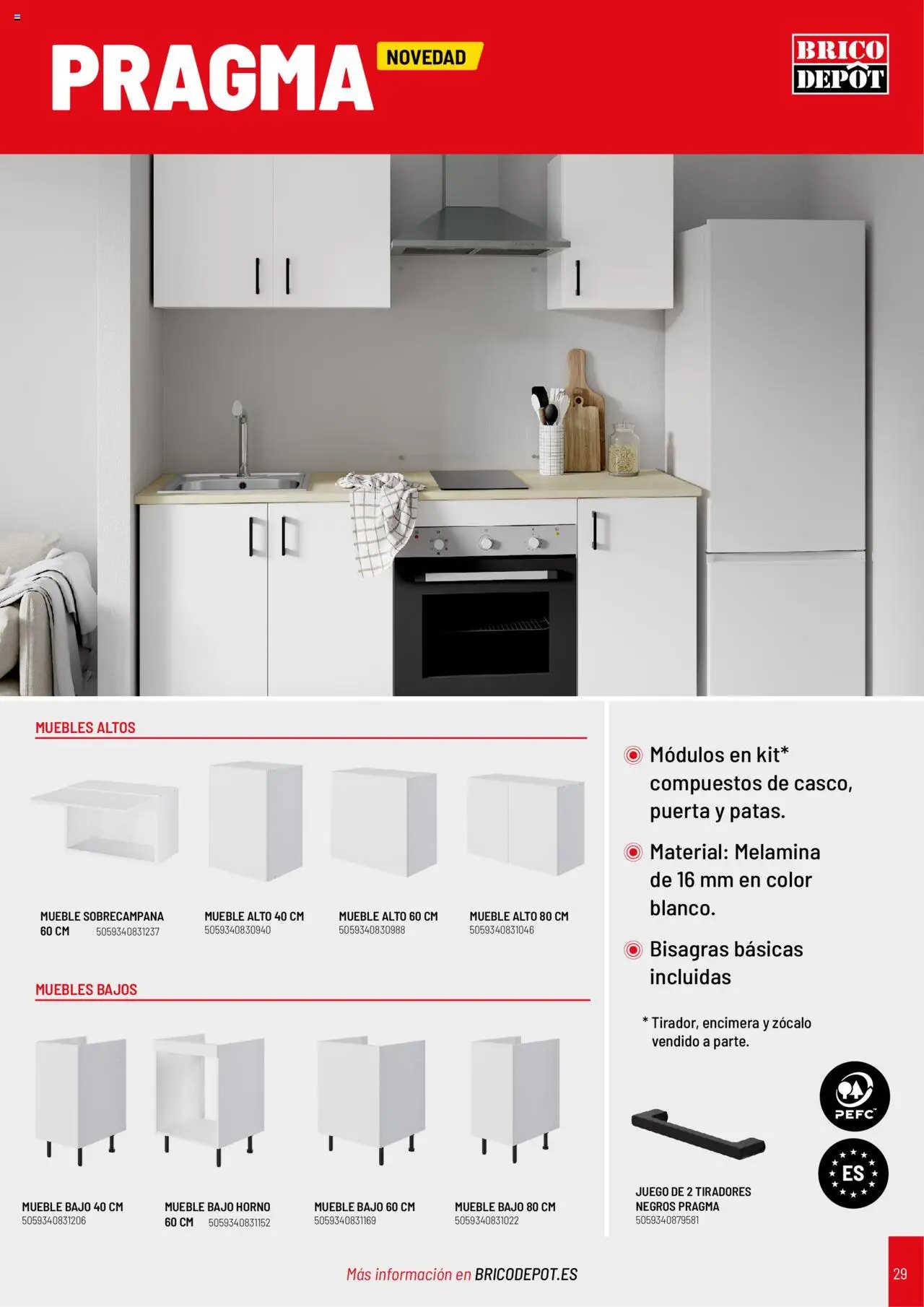 Brico Depôt Cocinas │ válido desde el 01.04.2025 | Página: 29 | Productos: Muebles, Horno