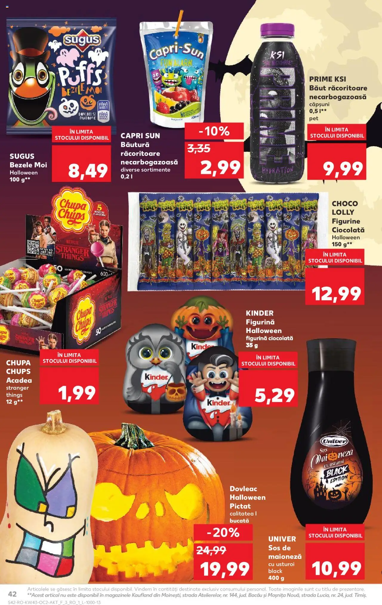 Noul catalog Kaufland – valabil de la 22.10.2025 | Pagină: 42 | Produse: Ciocolată, Căpșuni, Sos, Usturoi