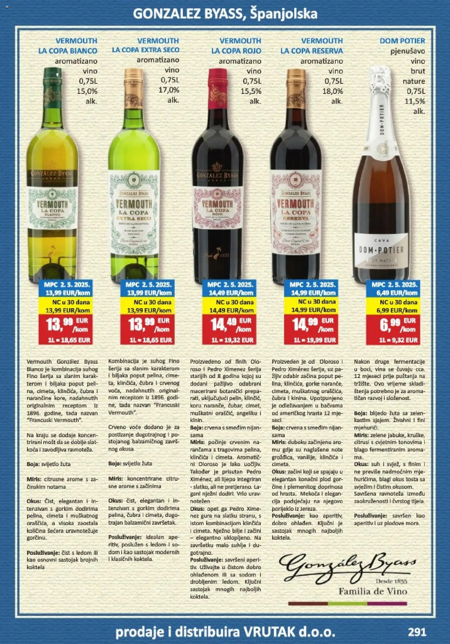 Vrutak katalog | vrijedi od 01.11.2025 | Stranica: 291 | Proizvodi: Aperitiv, Miris, Vino, Začini