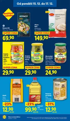Náhled letáku Lidl leták od 15.12.2025 | Strana: 28 | Produkty: Hrách, Olej, Rýže, Fritovací olej