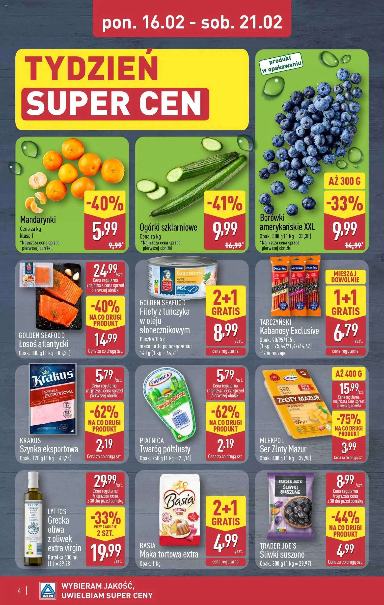 Aldi Polsko leták - Oferta weekendowa od 19.02.2026 | Strana: 4 | Produkty: Losos