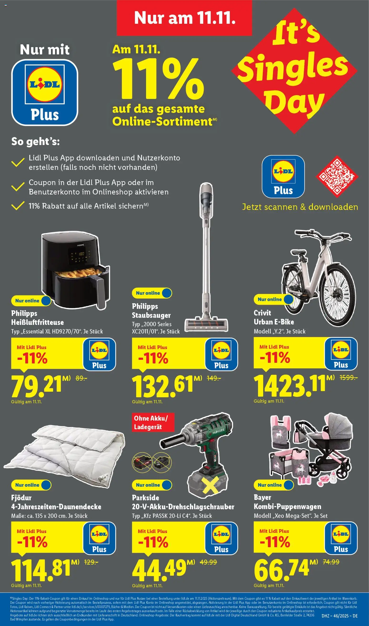 Lidl Prospekt München – gültig ab 10.11.2025 | Seite: 67 | Produkte: Staubsauger, Bad, Heißluftfritteuse, Ladegerät