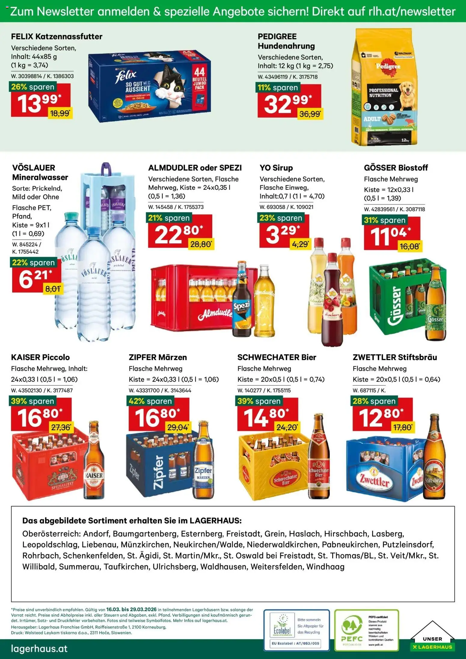 Lagerhaus Wochen Angebote gültig ab 16.03.2026 | Seite: 6 | Produkte: Bier