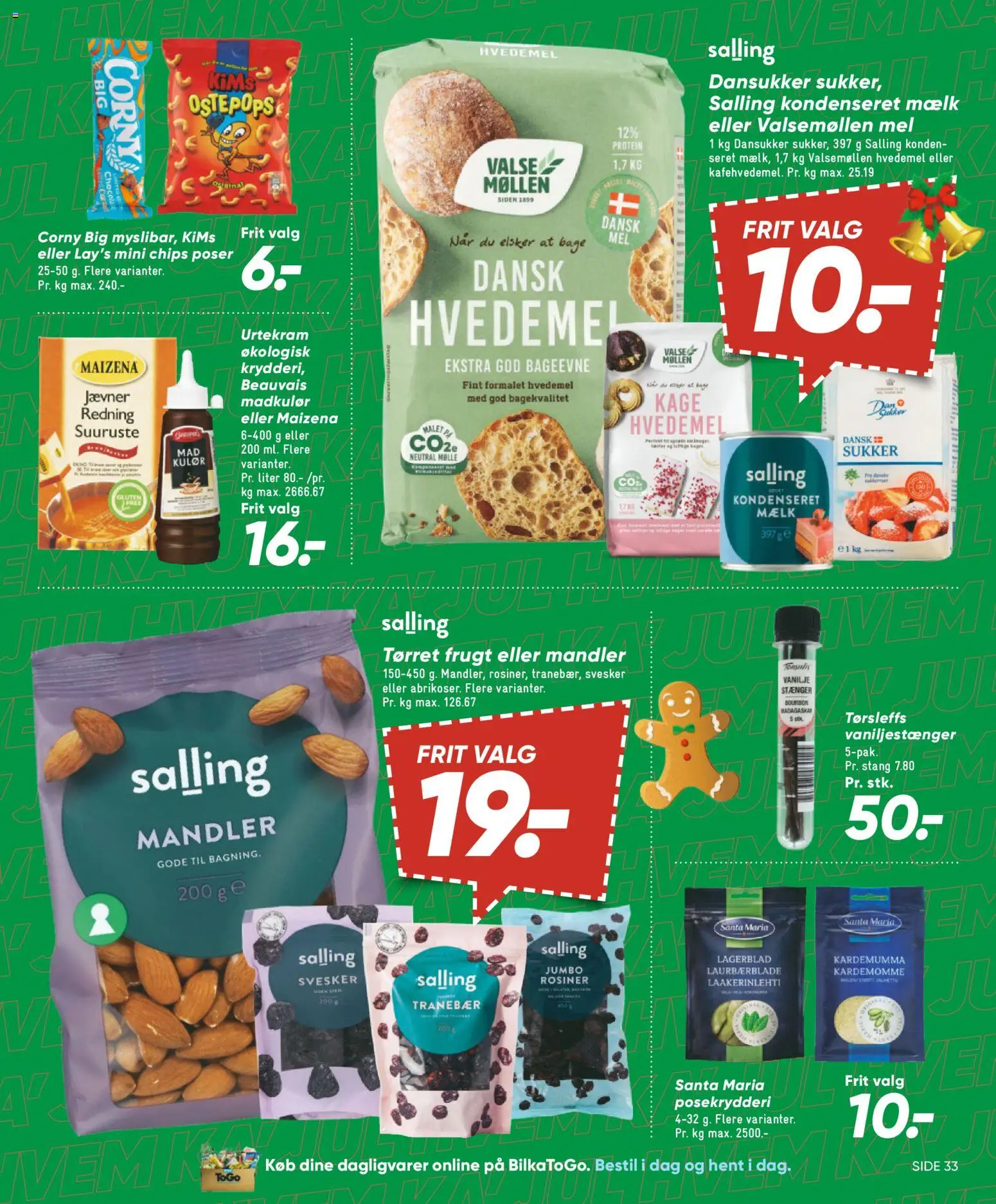 Bilka tilbudsavis – gyldig fra 05.12.2025 | Side: 43 | Produkter: Mel, Mandler, Tørret frugt, Vanilje