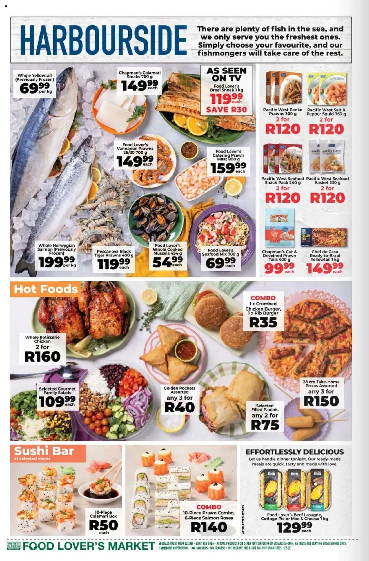 New Food Lover's Market catalogue – valid from 22.01.2025 | Page: 4 | Products: Box, Basket, Seafood, Peach