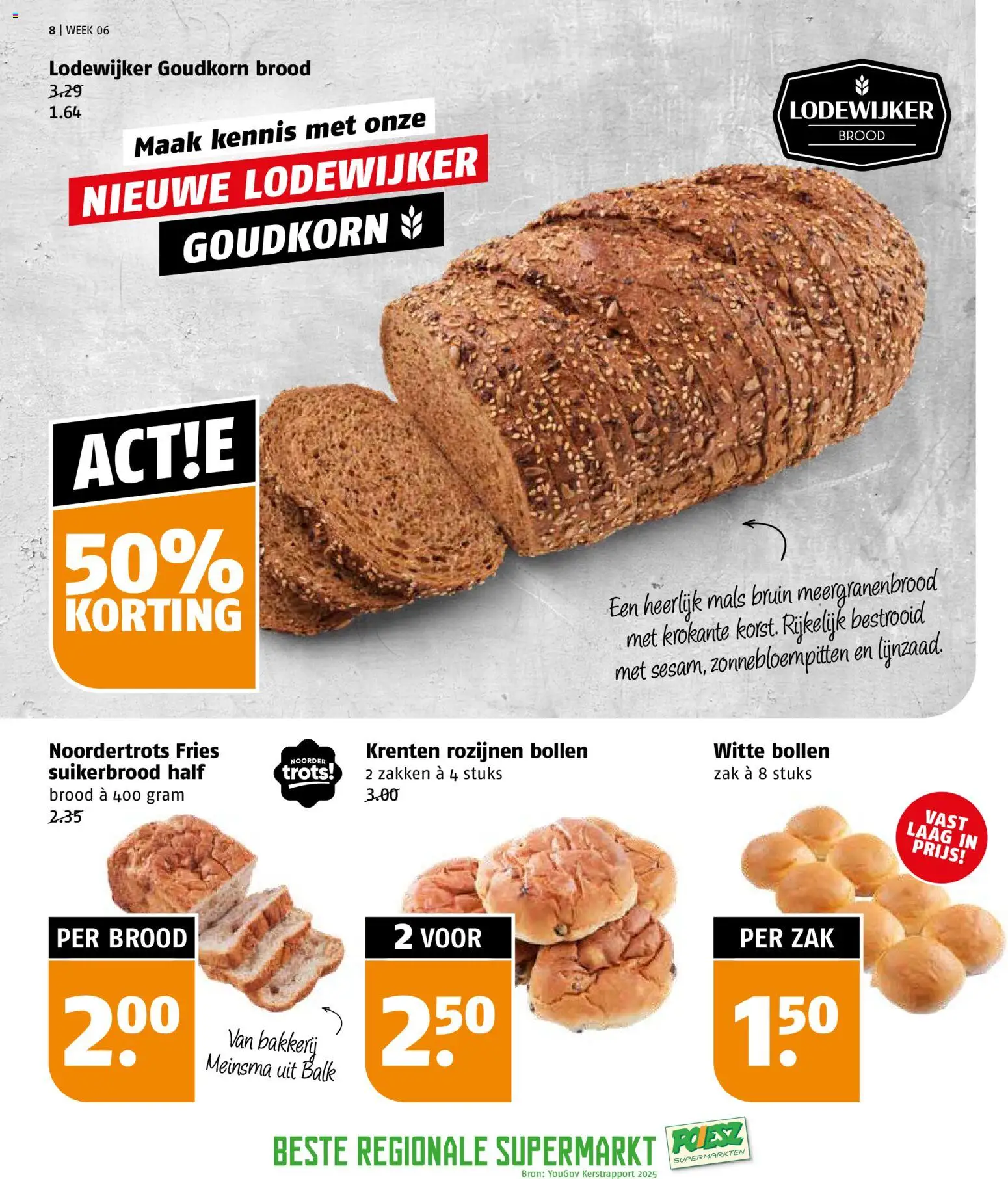 {H1} | Pagina: 8 | Producten: Brood, Rozijnen, Zak, Bakkerij