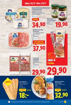 Lidl reklamblad aktuell från 21.07.2025 | Sida: 9 | Produkter: Baguette, Salami, Camembert, Zucchini