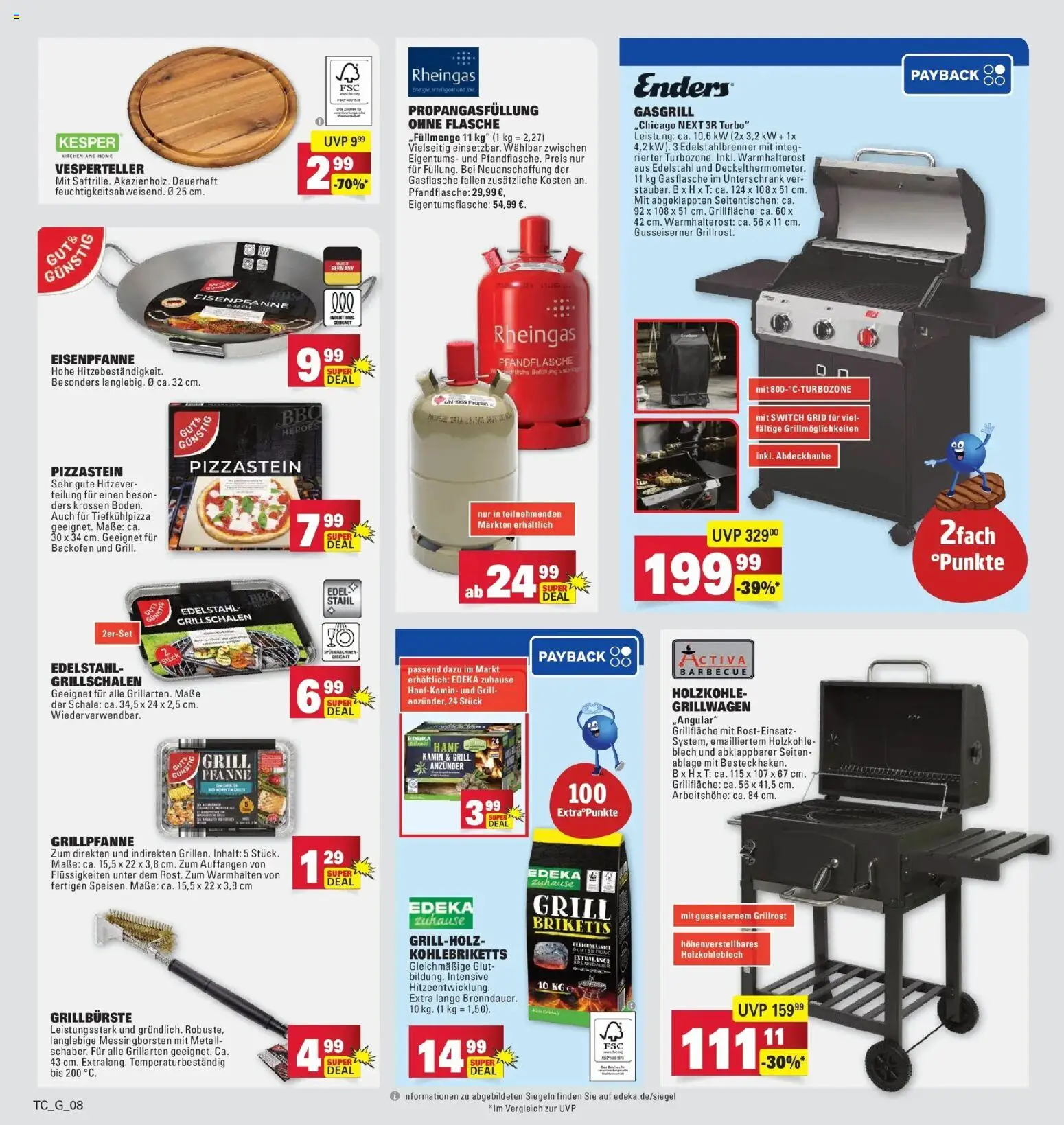 Edeka prospekt Göppingen	 – gültig ab 29.03.2026 | Seite: 44 | Produkte: Grill, Kamin, Tiefkühlpizza, Pizza