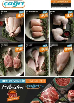 23.01.2026 tarihinden itibaren geçerli olan Çağrı Market kataloğu önizlemesi