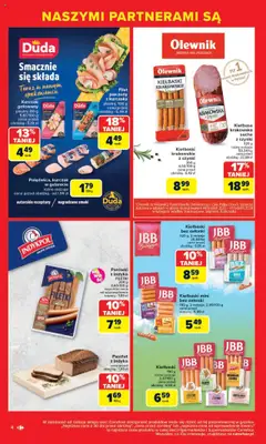 Carrefour Gazetka - Markowe okazje od 07.07.2025 | Strona: 4 | Produkty: Kurczak, Pasztet z indyka, Parówki, Kiełbaski