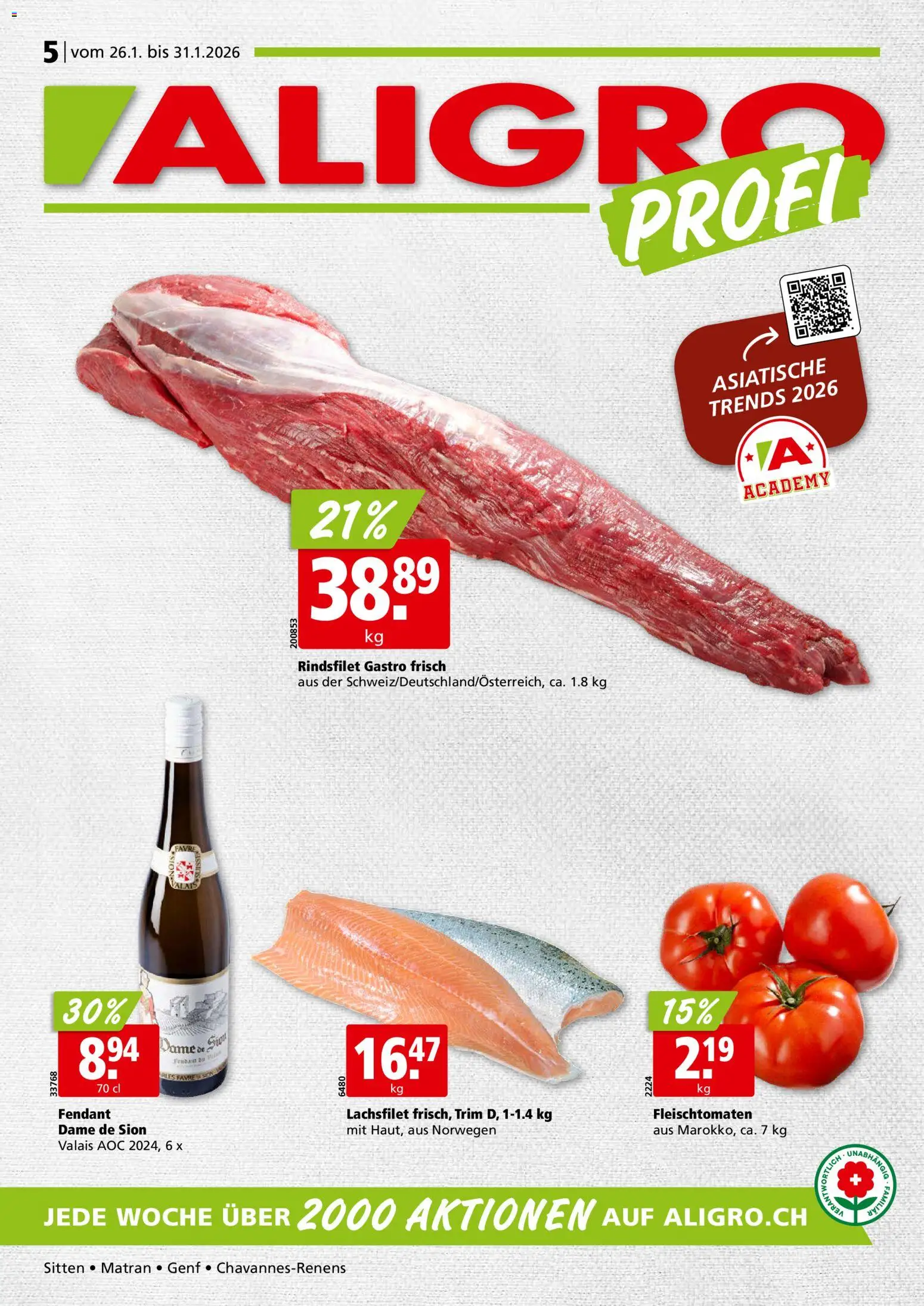 Aligro Aktionen – gültig ab 26.01.2026 | Seite: 1