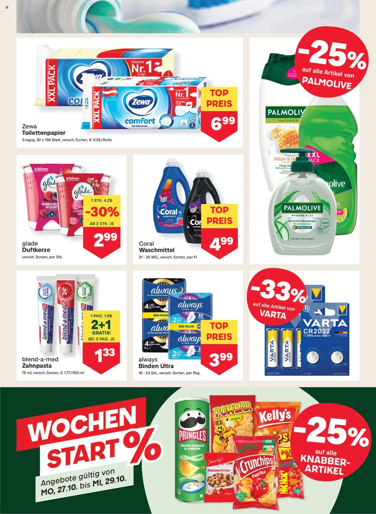 MPREIS Dellach im Drautal gültig ab 23.10.2025 | Seite: 15 | Produkte: Creme, Zahnpasta, Waschmittel