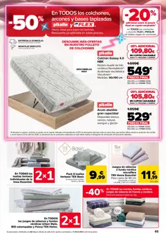 Vista previa Carrefour folleto válido desde el 25.02.2026 | Página: 65 | Productos: Colchon, Cama, Lavabo, Ducha