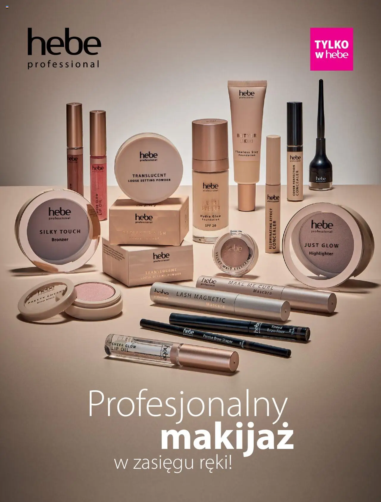 Hebe Gazetka - Magazyn od 01.05.2025 | Strona: 4 | Produkty: Magnetic, Makijaż, Bronzer, Fixer