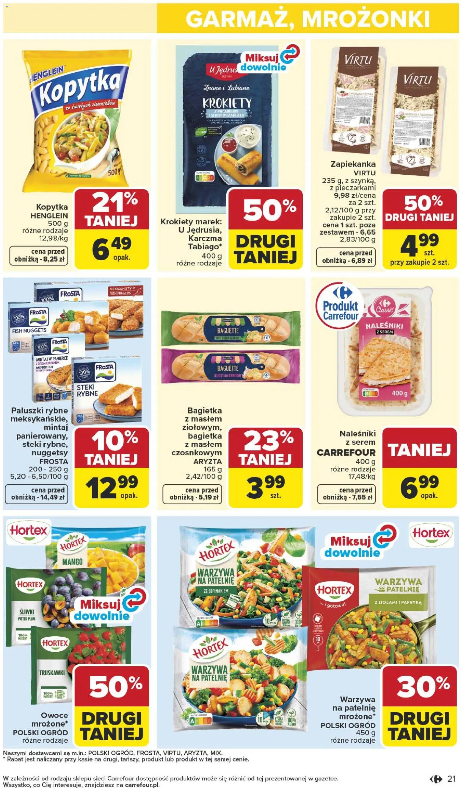 Carrefour gazetka od 27.04.2026 | Strona: 23 | Produkty: Papryka, Nuggets, Kopytka, Warzywa