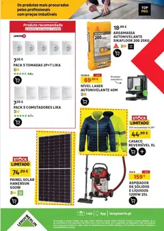 Pré-visualização Leroy Merlin Portugal Continental válido de 13.11.2025 | Página: 18 | Produtos: Casaco, Argamassa, Aspirador