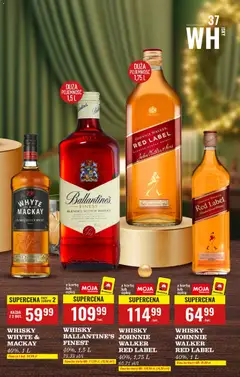 Pogląd oferty "WHISKY WHYTE & MACKAY, 40%, 1 L" - ważna od 01.12.2025 | Strona: 42 | Produkty: Karta, Red label, Whisky